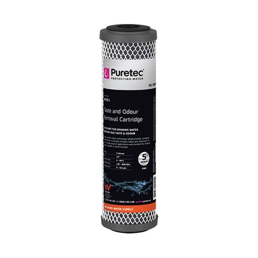 Puretec 10" x 2.5" Moulded Carbon Cartridge MC051