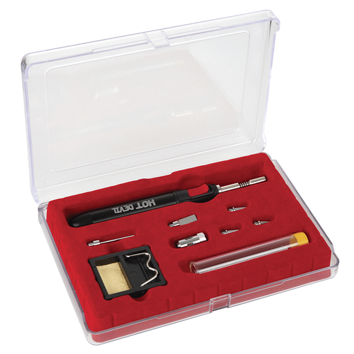 Hot Devil 9 Piece Slimline Soldering Iron Kit
