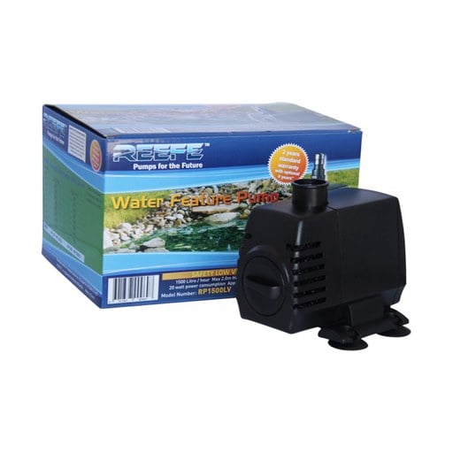 Reefe RP1500LV Low Voltage Pond Pump 24V 1500 L/H 10m Cable