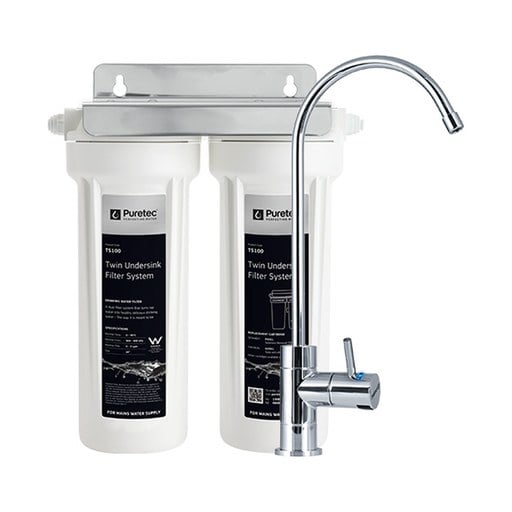 Puretec TS Series Twin Undersink Water Filter System, Cyst Reduction