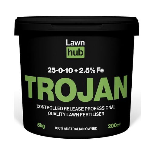 Lawnhub Trojan 25:0:10+2.5% 5kg Lawn Fertiliser