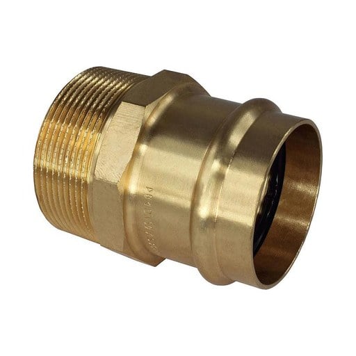 Brass Copper Press Adaptor 20mm C x 3/4Mi