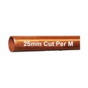 Copper Tube 25mm Cut Per M
