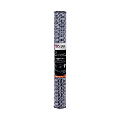 Puretec 20" x 2.5" Dual Purpose Carbon 10 Micron Filter DP102