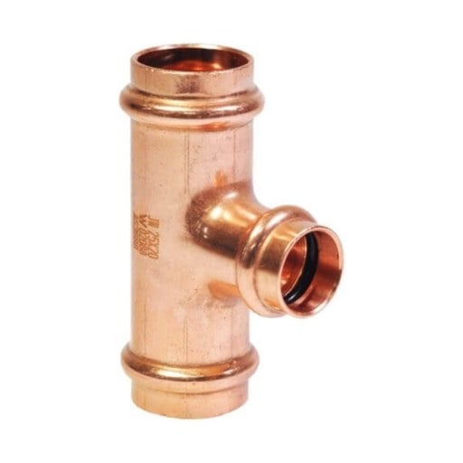 Copper Press Reducing Tee 25 x 20 x 25mm