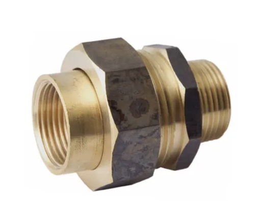 Brass Barrel Union 20mm MxF