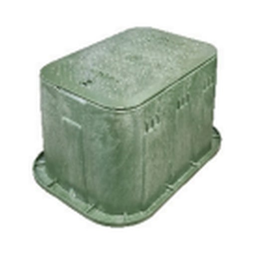 HR Valve Box Green O/Lay Lid 305 x 435 Rec. HD 300 Deep HR1419-12VBOLNBB