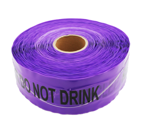 Tape Detection Tracer Wire 100mm x 250M - Reclaimed Water