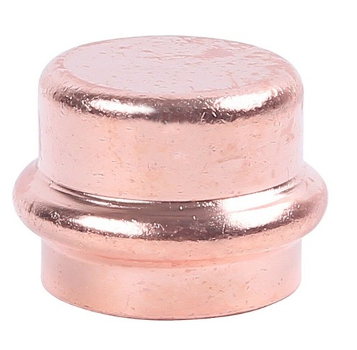 Copper Press End Cap 20mm