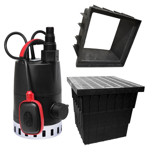 Sump & Single Pump Kit 600x900 + Grundfos CC7
