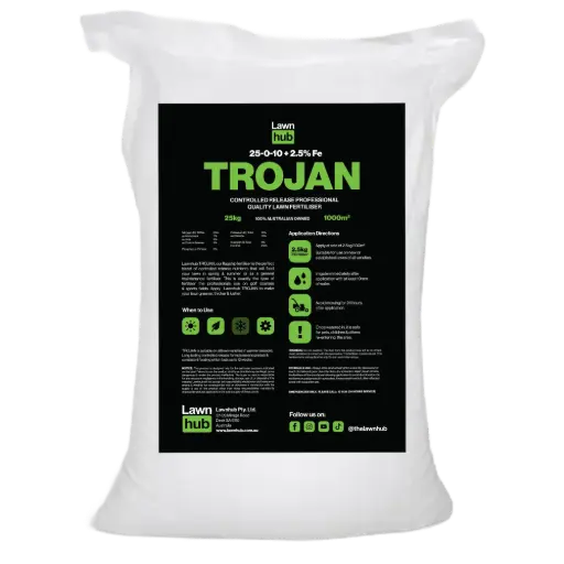 [TROJAN25KG] Lawnhub Trojan 25-0-10 + Fe 25kg Lawn Fertiliser
