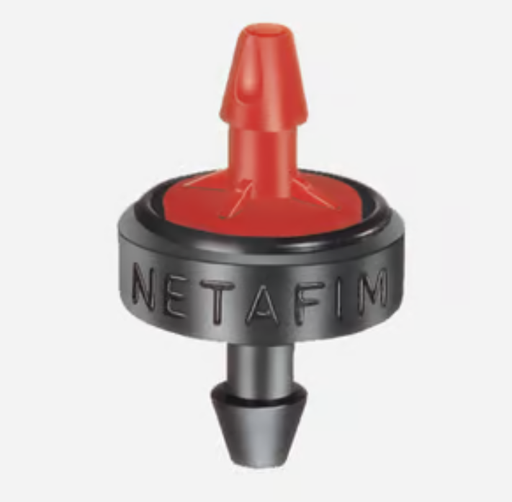 Netafim PCJ Dripper 2L/H PC Red 3mm Barb Outlet