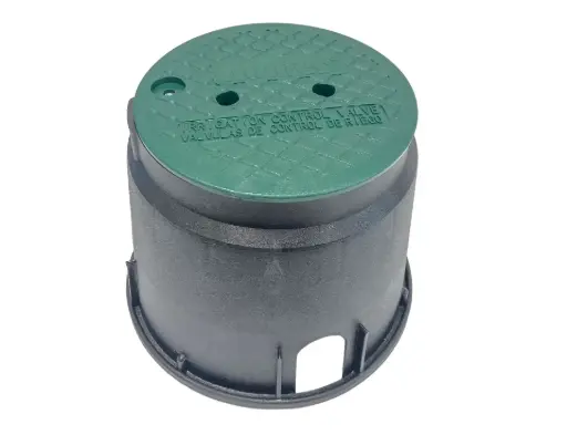 HUNTER Valve Box Round 10" Green Lid 