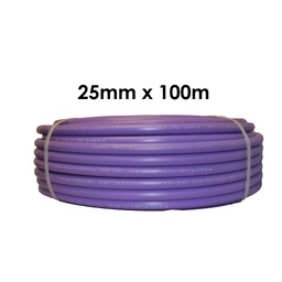 [100105] Poly Pipe 25mm x 100m Lilac LD