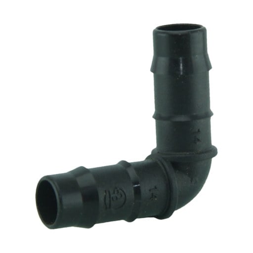 [103003] DBE 14mm Double Barb Elbow