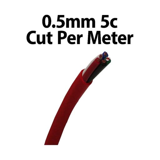 [180030] Wire Multicore 0.5mm 5C Cut Per Meter