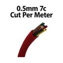Wire Multicore 0.5mm 7C Cut Per Meter