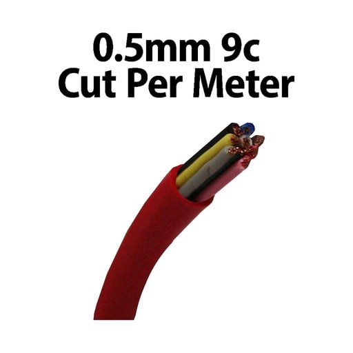 [180034] Wire Multicore 0.5mm 9C Cut Per Meter