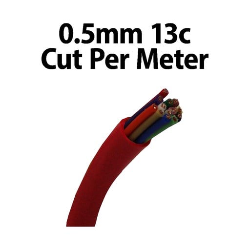 [180036] Wire Multicore 0.5mm 13C Cut Per Meter