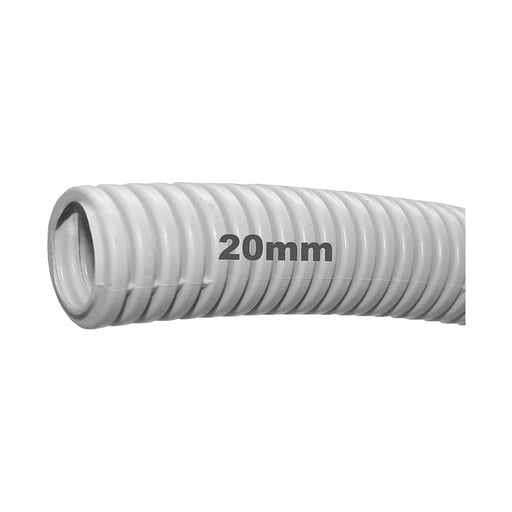 [181016] Conduit Grey Flexible 20mm Per Meter