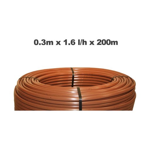[220002] Netafim Techline AS 0.3m 1.6l/h 200m