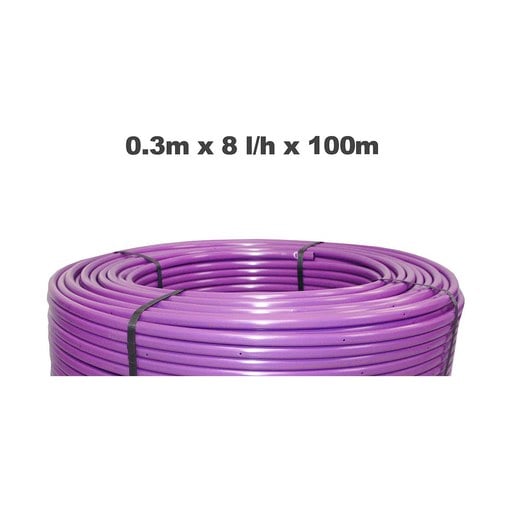 [220030] Netafim Landline 0.3m 8.4l/h 100m Purple