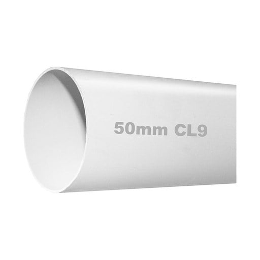 [320006] PVC Pipe SWJ Class 9 50mm x 6m