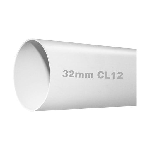[320036] PVC Pipe SWJ 32mm CL12 Cut Per Meter