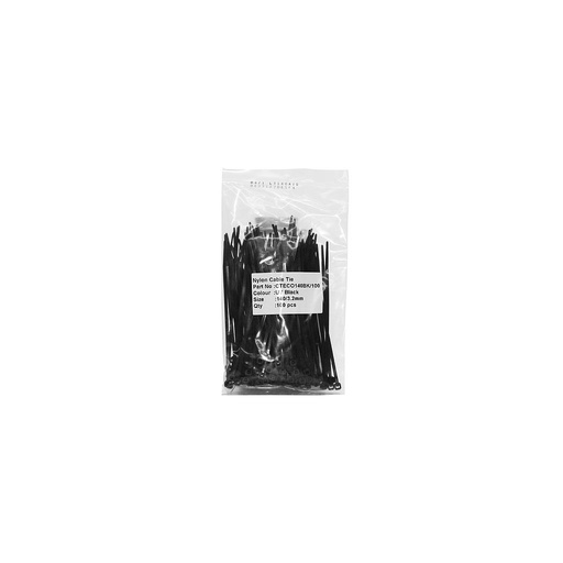 [341020] Cable Ties 3.2 x 140mm Black x PK100