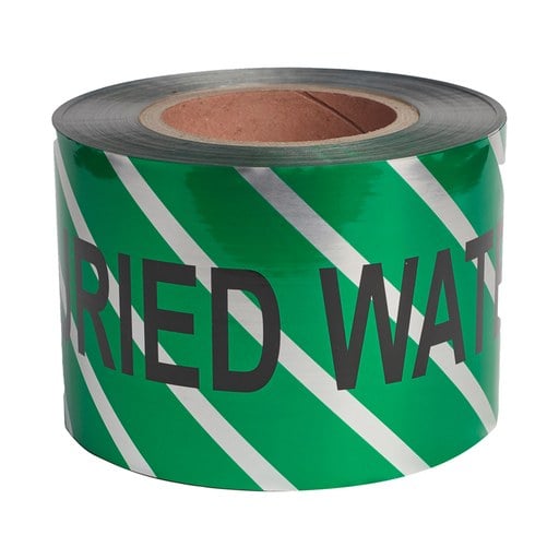 [341080] Tape Detection 100mm x 100m Green