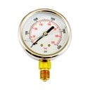 Pressure Gauge 0-1600kPa Bottom Entry Liquid Filled